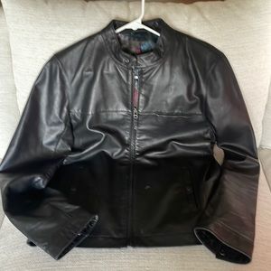 Ted Baker Leather Jacket, Size 4
